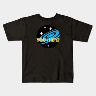 You are here: Milky Way galaxy Kids T-Shirt